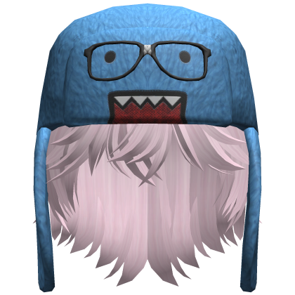Domo Shaggy Boy Hair Pink V3