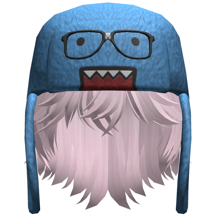 Domo Shaggy Boy Hair Pink V3