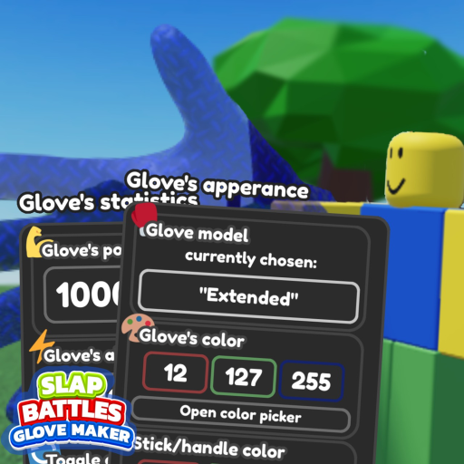 slap battles: glove maker