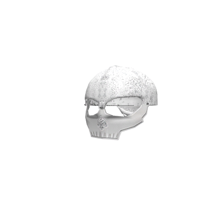 White Iron Skull Helm