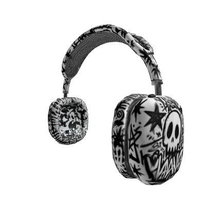 Skeleton Riot Headphone (White&Black)