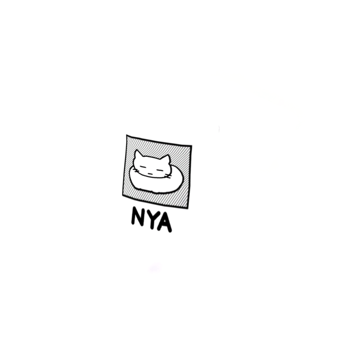 [GLOW] NYA Cat Off Shoulder Shirt White