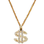 Plastic Gold Chain