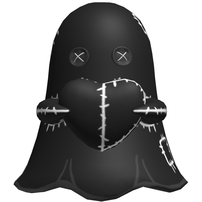 black halloween ghost