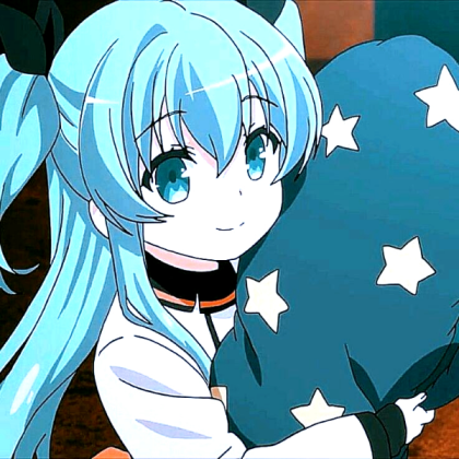blue anime girl Roblox decal
