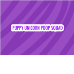 Puppy unicorn poop