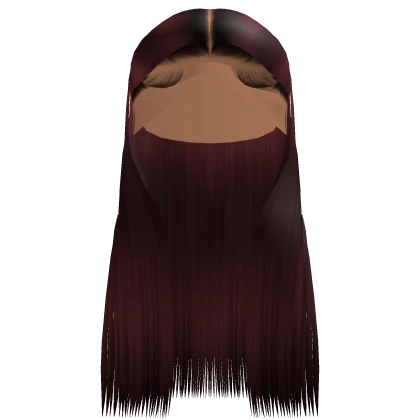 silk press middle part in red | Roblox Item - Rolimon's