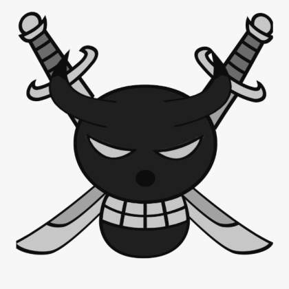 Black Demon Pirate Flag (One Piece) Roblox decal