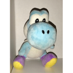 Blue yoshi plays