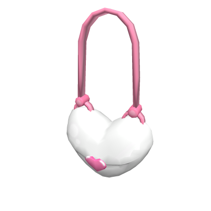 White Heart Purse