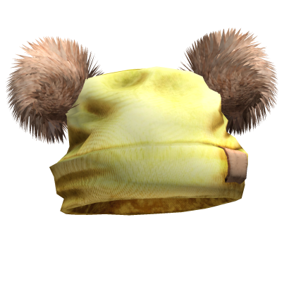 Y2K Double Fur Pom Beanie (Yellow)