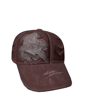 Red Tiger Print Cap Roblox item