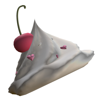 Cute Kawaii Hearts Cupcake Whipped Cream on Head