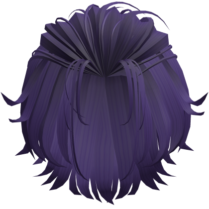Swept Back Layered Hair - Purple