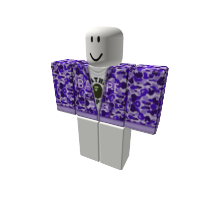 Purple Bape jacket NLE CHOPPA Roblox