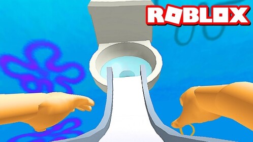 Slide Down Into TOILET