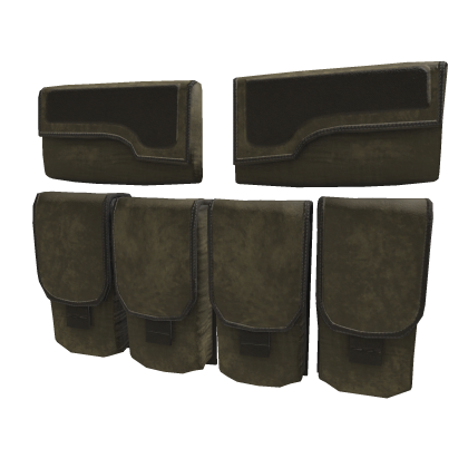 Yellow Light Mercenary Vest Ammo Pouches