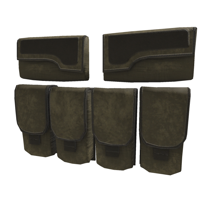 Yellow Light Mercenary Vest Ammo Pouches