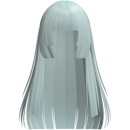 🩶 angelic long hime hair in pastel blue Roblox item
