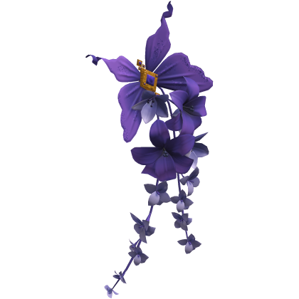Hair Flower Lily Purple