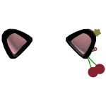  😺 kawaii cat ears with cherry 