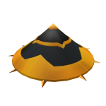 Gold Spikey Hat