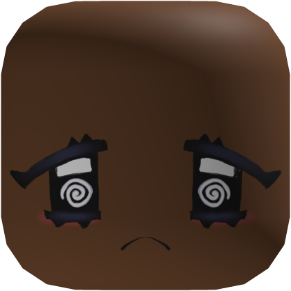 dark cute doodle anime dizzy spiral face Roblox item