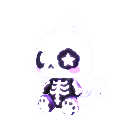 Glowing Cute Skeleton Plushie👻☠️ Roblox item