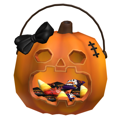 halloween pumpkin candy basket Roblox item