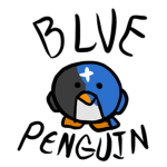 blue + penguin