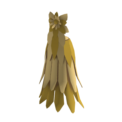 Golden flower garden gala dress
