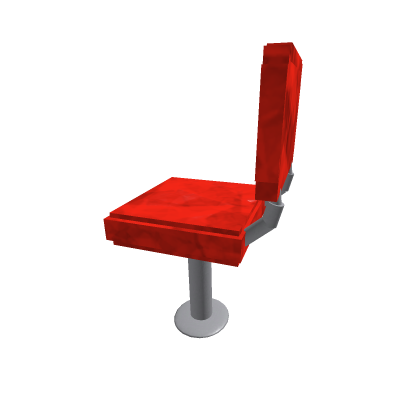 red cafe chair