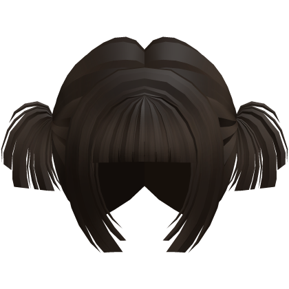 Brown Kawaii Moe Blunt Mini Pigtails  𖹭 .ᐟ  Roblox item