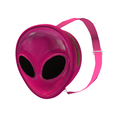 Pink Alien Head Backpack Y2K Aesthetic 