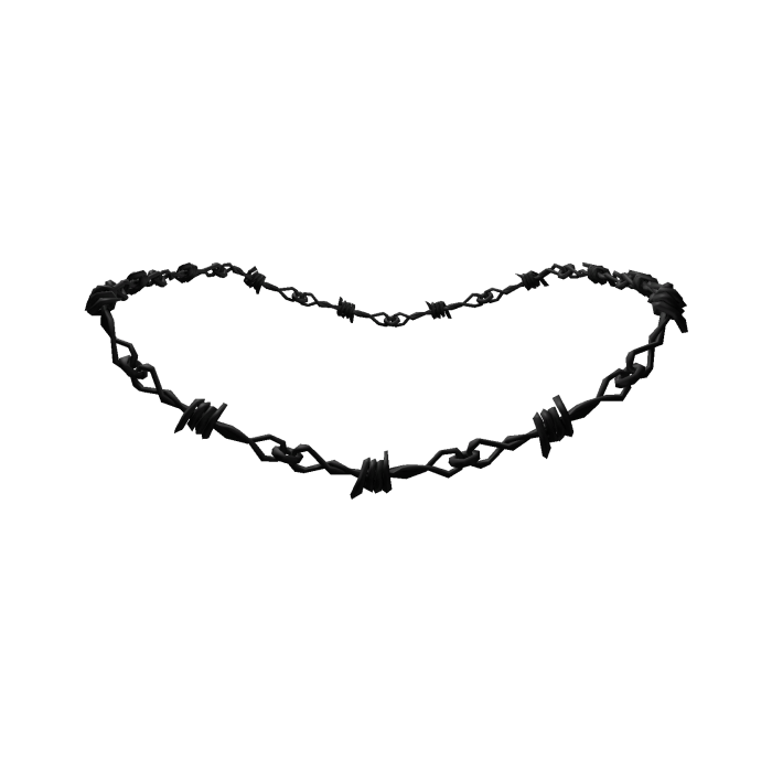 Black barbwire necklace