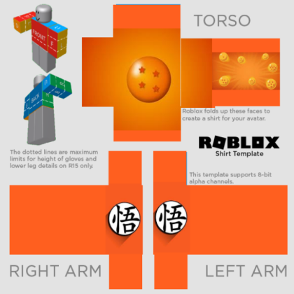 dragon ball shirt Roblox decal