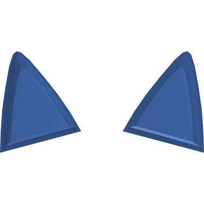 ♡ cute kitty ears recolor in blue Roblox item