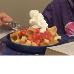 Waffle and pancakes and desserts