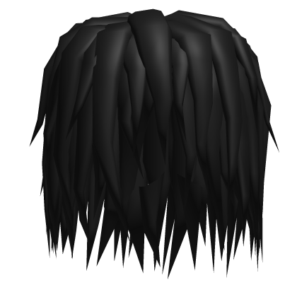 Long Black Emo Hair Roblox item