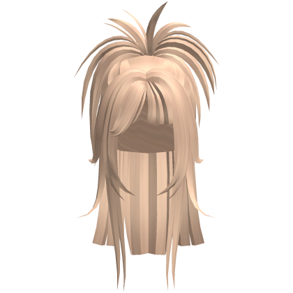 Spiky Anime Half Up Ponytail (Blonde)