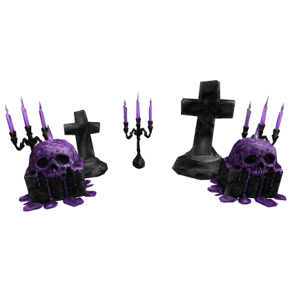 Wax Skull Grave Cemetery | Purple thumbnail