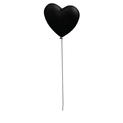Black Heart Balloon