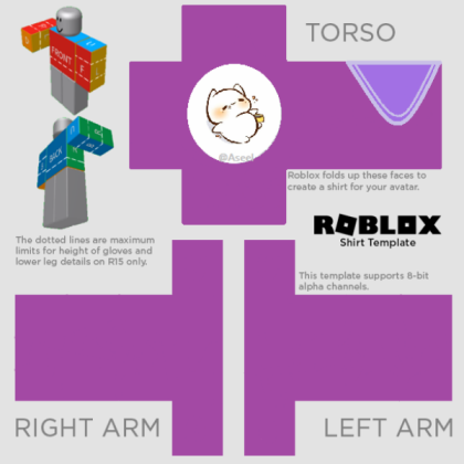 Purple Cozy Cat Hoodie! Roblox decal