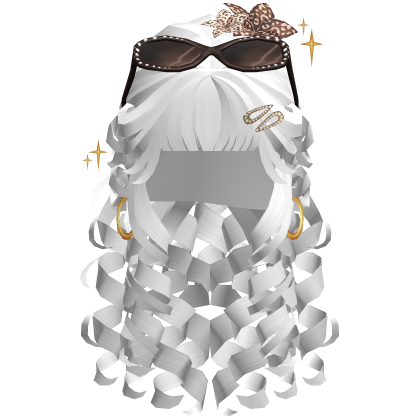 White Y2K Layered Curly Pigtails Hair