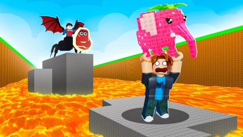 Survive LAVA for Brainrots!