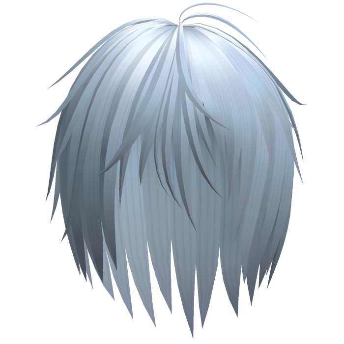 Emo Messy Razor Cut Layered Hair (Sky Blue)