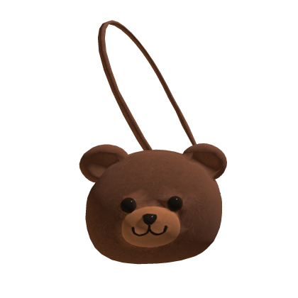 Blocky/Front Cute Plush Brown Bear Waist Accessory Roblox item