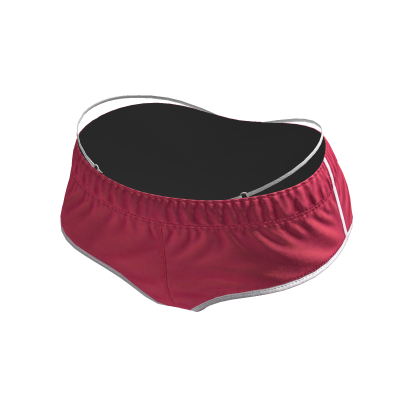Hot Pink Rhinestone GMARI Layered Shorts