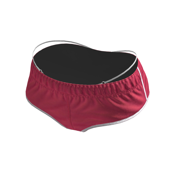 Hot Pink Rhinestone GMARI Layered Shorts
