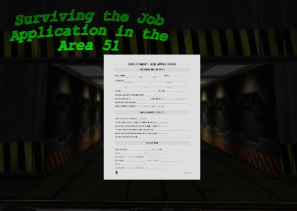 Surviving the Job Application in the Area 51 screenshot 2